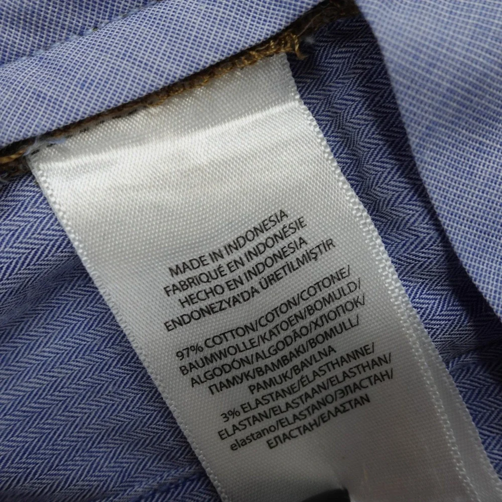 Polo Ralph Lauren Pants‎ Mens 32x27 Brown Stretch Slim Fit Chino Trousers Preppy
